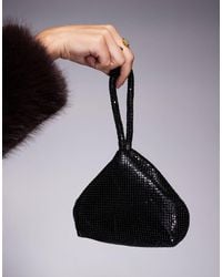 ASOS - Chainmail Mini Grab Cookie Clutch Bag - Lyst
