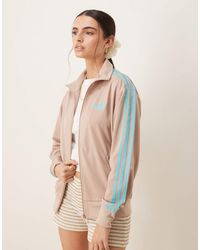 adidas Originals - Chaqueta De Chándal Beis Y Azul Firebird Loose De -Neutro - Lyst