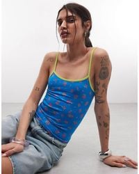 ASOS - Seamless Floral Print Cami Top - Lyst