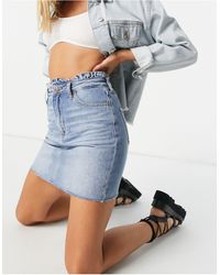 Hollister - Denim Mini Skirt - Lyst