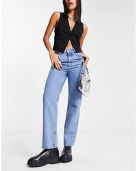 Reclaimed (vintage) - – jeans im stil der 90er mit hohem bund und schmalem bein - Lyst