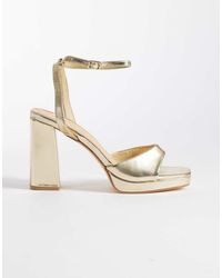 SEQWL - Platform Block Heeled Sandals - Lyst