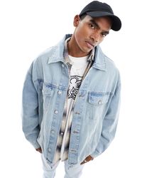 Asos design x glaad & denim jacket in color block best sale