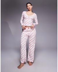 River Island - – pyjama aus jersey - Lyst