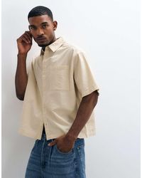 ASOS - Boxy Oversized Seersucker Shirt - Lyst