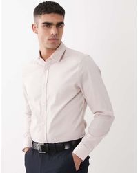 ASOS - Slim Textured Dress Shirt - Lyst