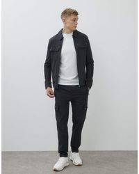 River Island - Skinny Fit Stretch Cargo Trousers - Lyst