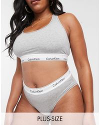 Calvin Klein Modern Cotton - Slip taglia comoda grigi - Grigio
