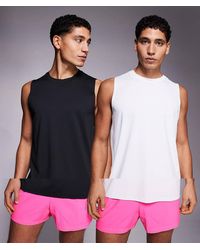 4505 - Icon Quick Dry Mesh Training Tank 2 Pack - Lyst