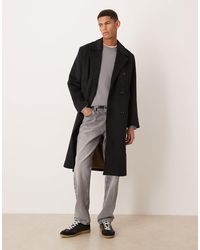 Abercrombie & Fitch - Wool Blend Long Coat - Lyst