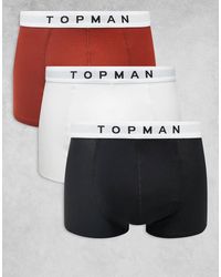 TOPMAN - 3 Pack Trunks - Lyst