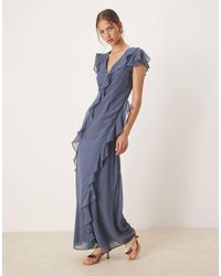 ANAYA - Waterfall Ruffle Maxi Dress - Lyst