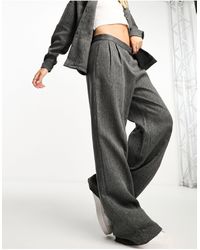 Vero Moda - Twill Wide Leg Tailored Trouser Co-ord - Lyst