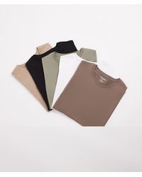 Jack & Jones - 5 Pack Slim T-shirts - Lyst