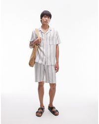 TOPMAN - Co-ord Short Sleeve Relaxed Shirt - Lyst