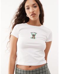 Noisy May - – knapp geschnittenes t-shirt - Lyst