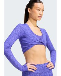 adidas Originals - Primelift Workout Snake Twist Reversible Long Sleeve T-shirt - Lyst