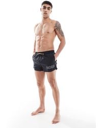 BOSS - Boss Mooneye Logo Swim Shorts - Lyst