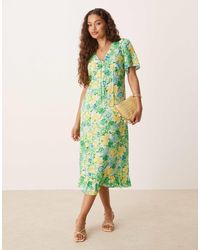 Nobody's Child Petite - Nobody's Child Plus Dahlia Midi Tea Dress - Lyst