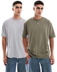 ASOS - Set Van 2 Basic Oversized T-Shirts - Lyst