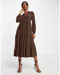 Whistles - Tiered Maxi Shirt Dress - Lyst