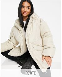 TOPSHOP Sheen Puffer Jacket With 