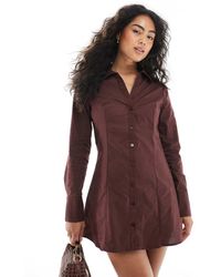 Miss Selfridge - Poplin Fitted Shirt Dress - Lyst