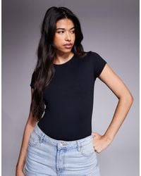 ASOS - – figurbetonter, kurzärmliger body aus polyamid - Lyst