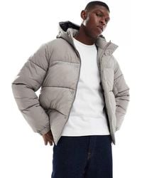 Jack & Jones - Gewatteerd Puffer Jack Met Capuchon - Lyst