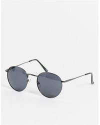 ASOS - – runde metall-sonnenbrille im stil der 90er - Lyst