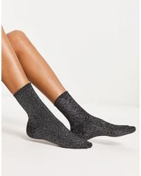 Pieces - Glitter Socks - Lyst
