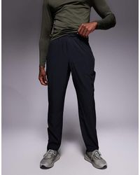 4505 - Geweven Warming-Up Joggingbroek Met Ritszakken En Verstelbare Zoom - Lyst