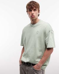 AllSaints - Haven Small Embroidered Chest Logo T-shirt - Lyst