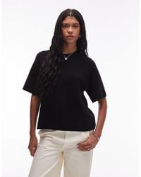 ARKET - – kurzärmliger pullover aus alpaka-woll-mix - Lyst