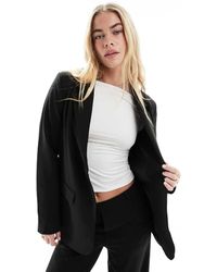 Vila - Americana Negra Suelta Mix & Match De (Parte De Un Conjunto) - Lyst