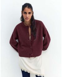 Pull&Bear - Cardigan With Raglan Sleeves And Buttons - Lyst