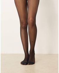 ASOS - Zigzag Pattern Tights - Lyst
