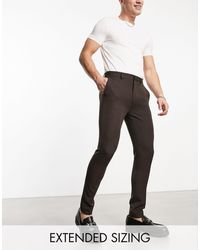 ASOS - Pantalon élégant ultra ajusté - marron - Lyst