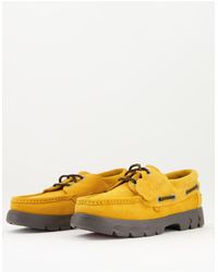 Kickers Lennon Chunky Boat Shoes - Yellow