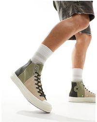 Converse - Chuck 70 Hi Suede And Canvas Trainers - Lyst