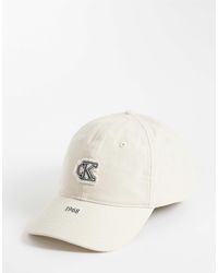 Calvin Klein - Jeans Canvas Cap With Frayed Logo - Lyst