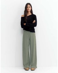 Pull&Bear - Pantaloni A Fondo Ampio - Lyst
