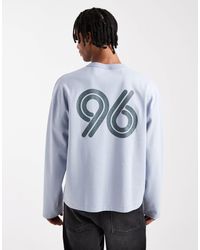 ASOS - Premium Heavyweight 330Gsm Boxy Oversized Long Sleeve T-Shirt With Number Graphic - Lyst