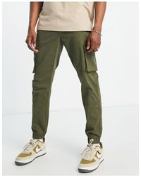 Only & Sons - Slim Fit Cargo Pants With Cuffed Bottom - Lyst