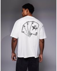 ADPT - Oversized T-shirt With Equestrian Deck Back Print - Lyst