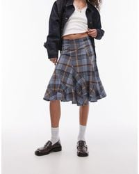 TOPSHOP - Disjointed Knee Length Skirt - Lyst