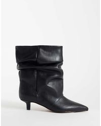 ASOS - Rosario Slouch Kitten Heel Boots - Lyst