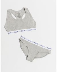 French Connection - Fcuk Logo Bra And Brief Set - Lyst