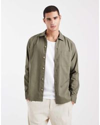 Jack & Jones - Linen Mix Overshirt - Lyst