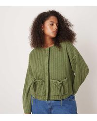 ASOS - Asos Design Curve Quilted Jacket With Bow Pocket Detail - Lyst